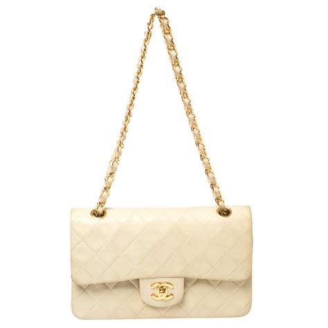 chanel cream leather soft edgy shoulder bag|best vintage Chanel bags.